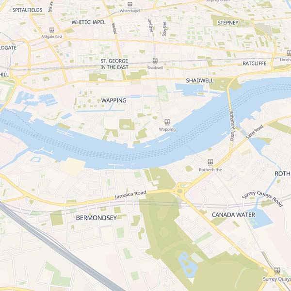 Colorful map style